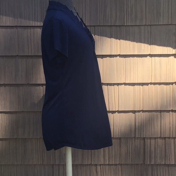 Susie in the City Navy Short sleeve Top, size L - Picture 3 of 6